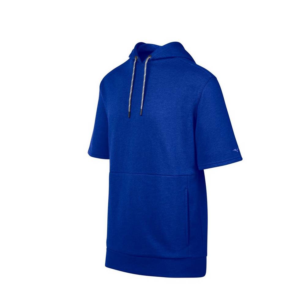 Mens Mizuno Game Time Short Sleeve Hoodie Royal Philippines (SDWRHX018)